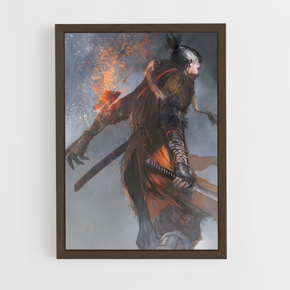 Poster Wolf de sekiro (vue 5)